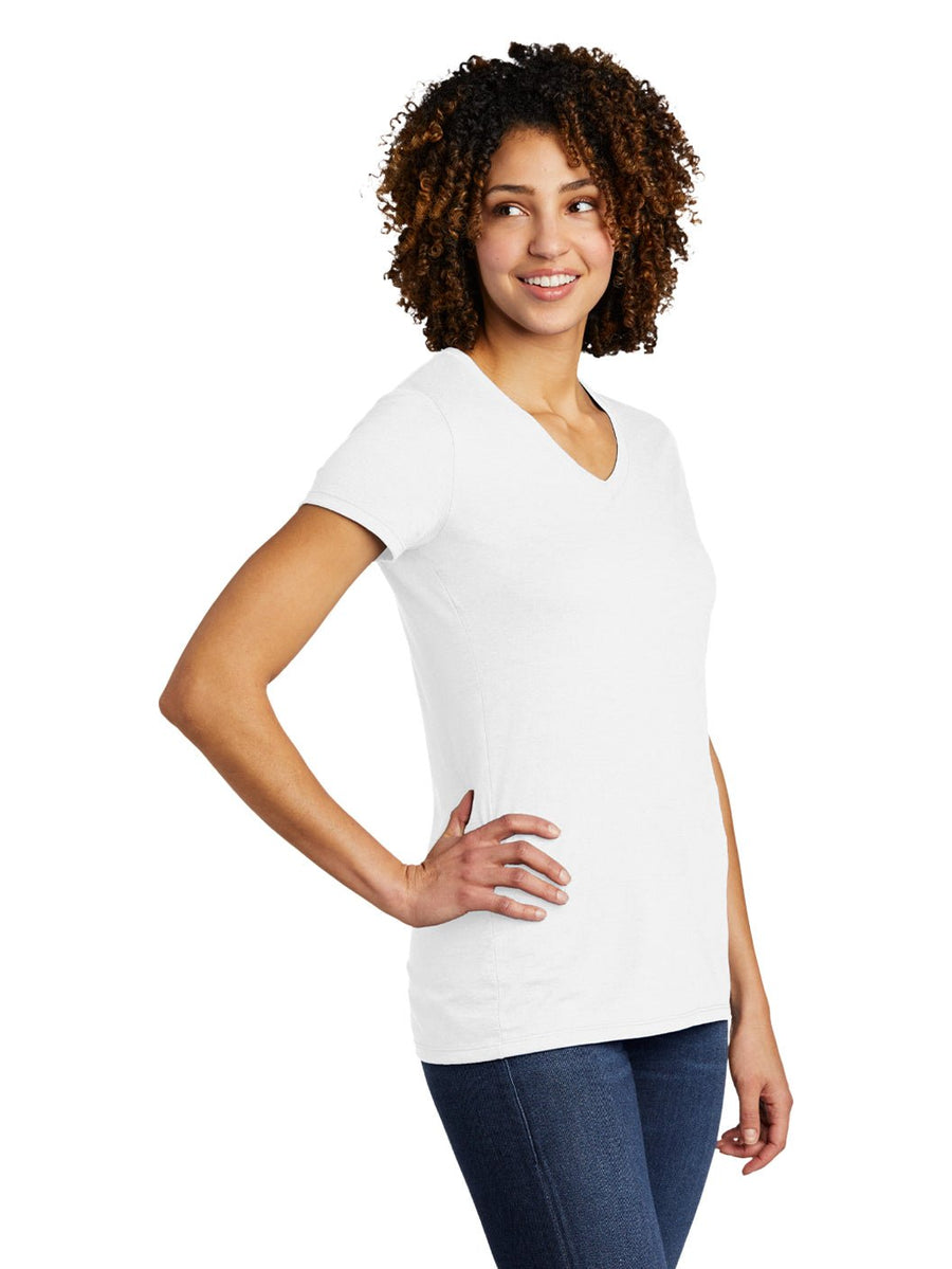 Women's Tri-Blend V-Neck Tee - Allmade