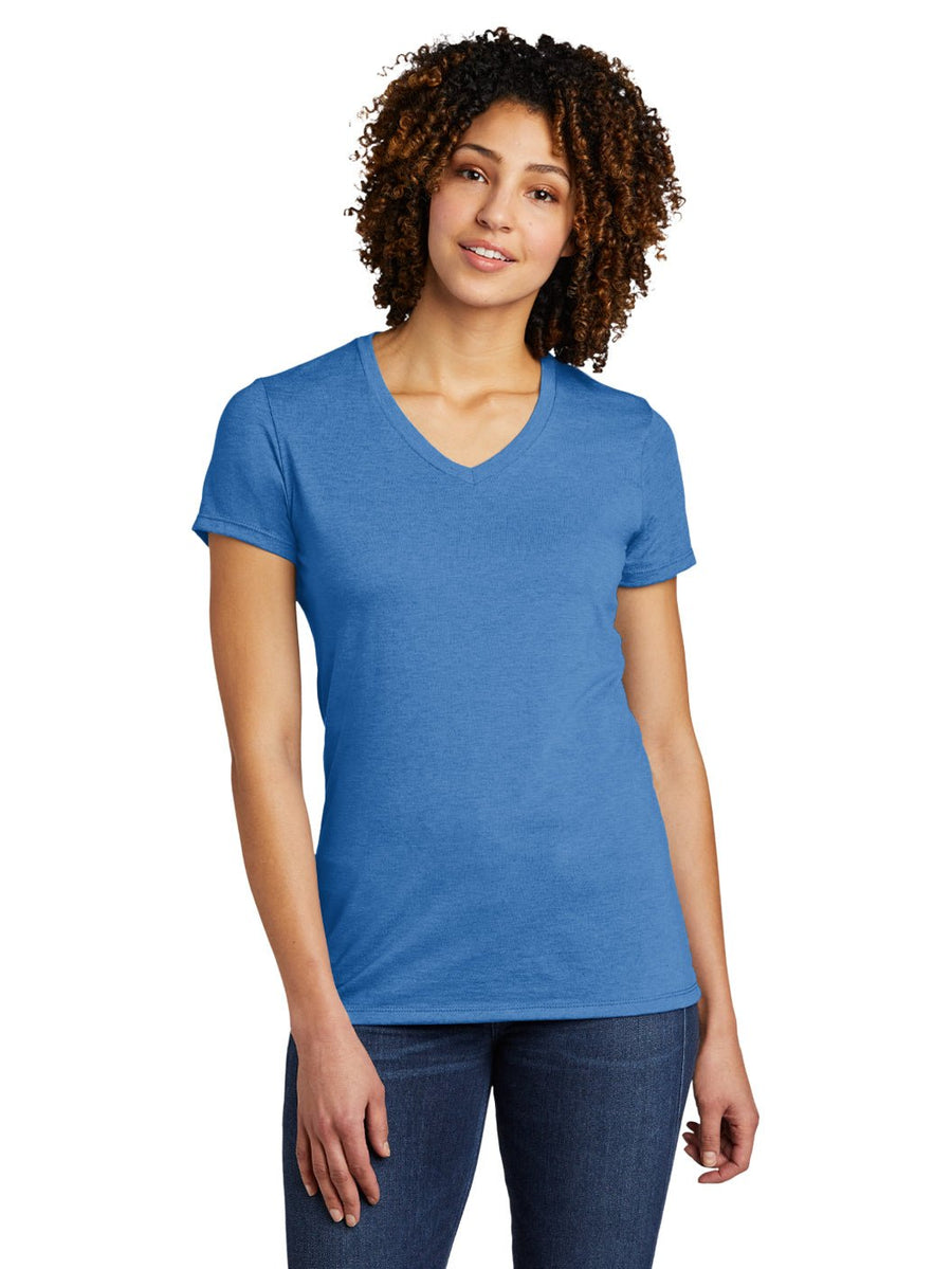 Women's Tri-Blend V-Neck Tee - Allmade